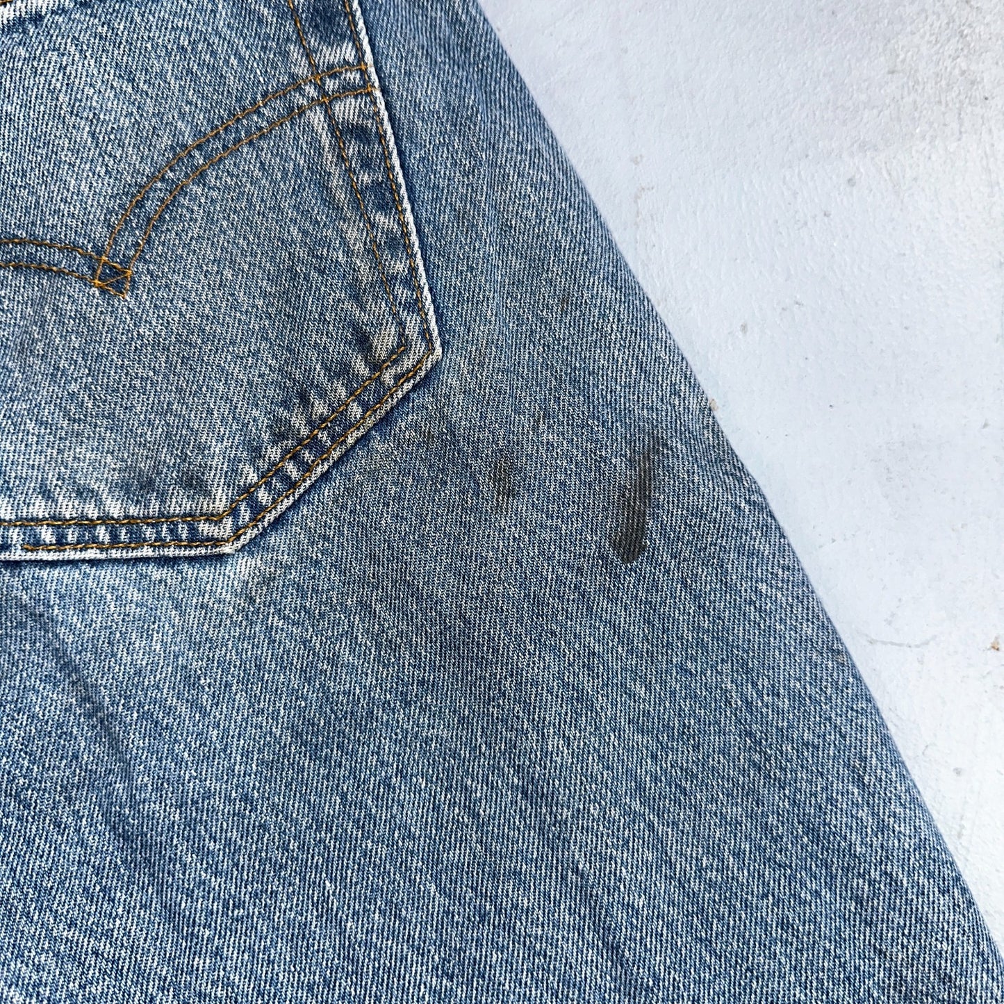 Levis 501 Vintage 90s Poland Straight Leg Jeans Blue Med Wash 34x34 Act 32x33