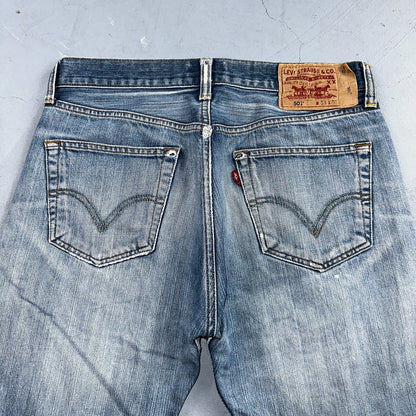 Levis 501 Vintage Y2K XX Straight Leg Jeans Blue Light Wash 33x32 Act 31x30
