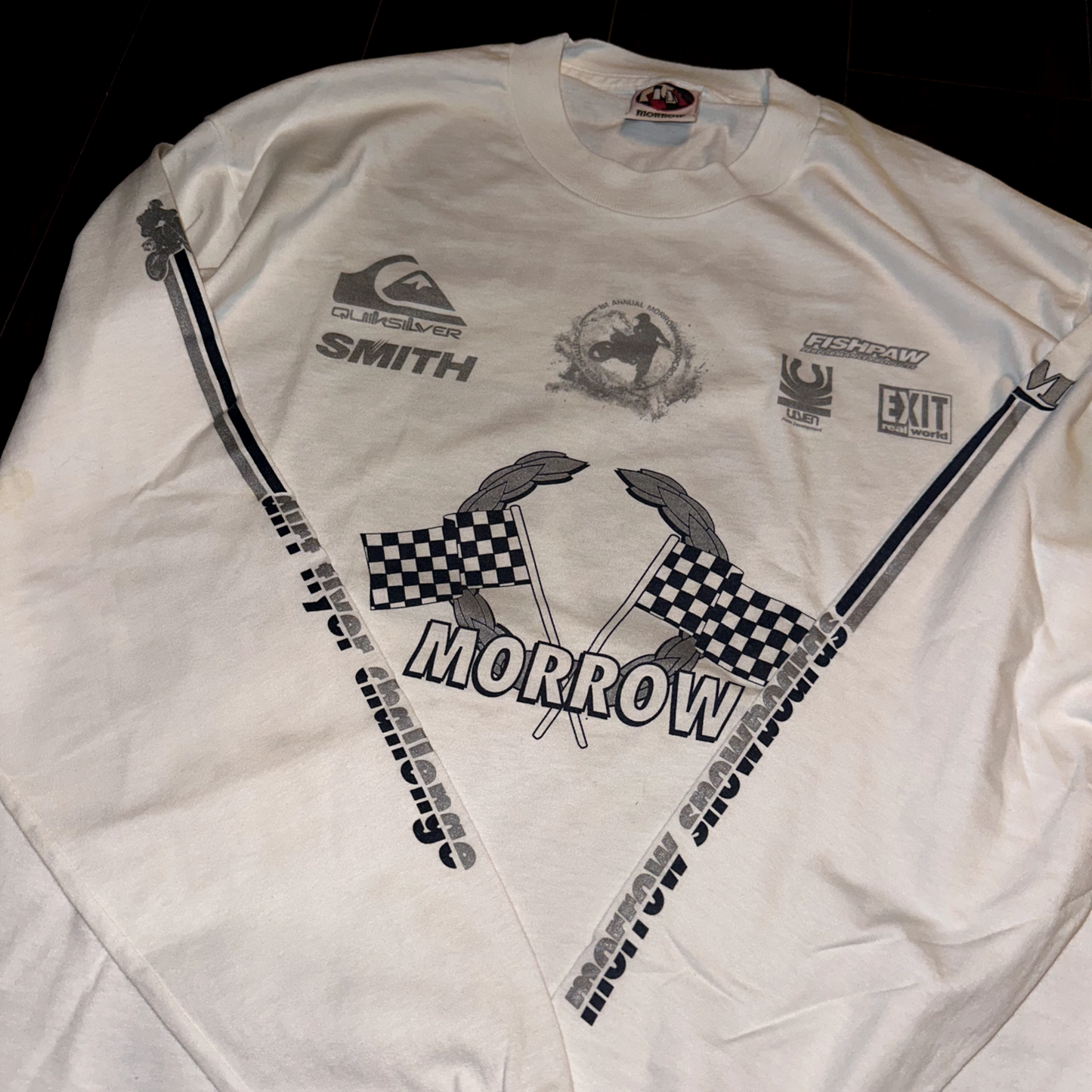 Morrow Vintage T Shirt Snowboard Exit Smith Quicksilver Racing Motorcross 90s