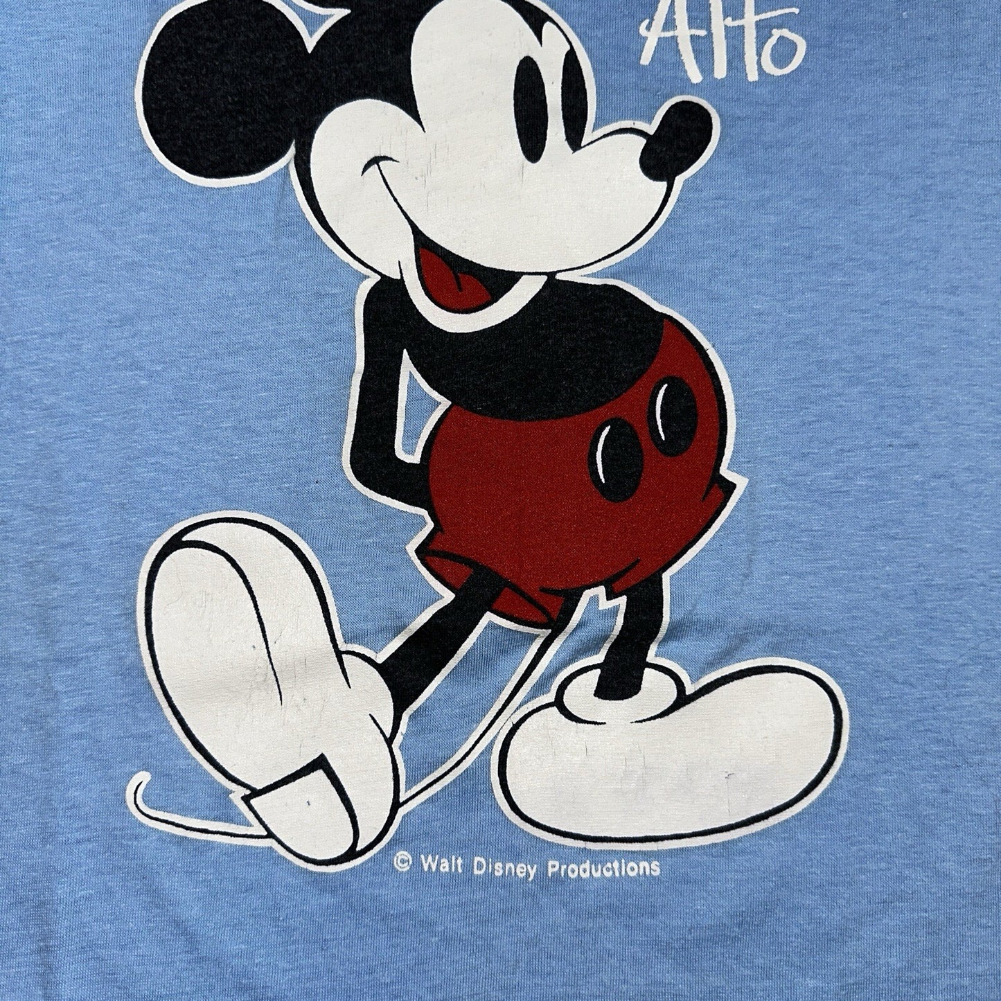 Disney 1970s Mickey Mouse VTG T Shirt 70s Single Stitch California Palo Alto