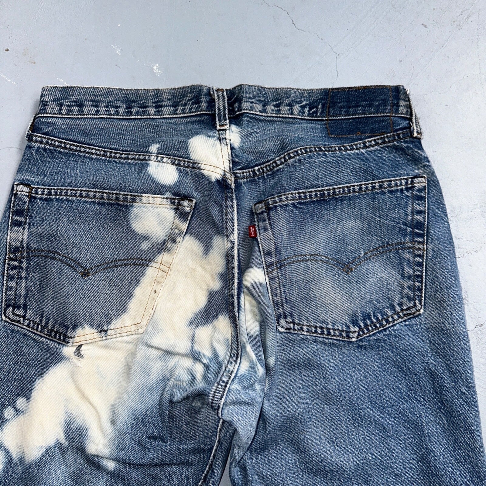 Levis 501 Vintage 80s Redline Selvedge USA XX Jeans Med Wash 35x36 Act 32x32