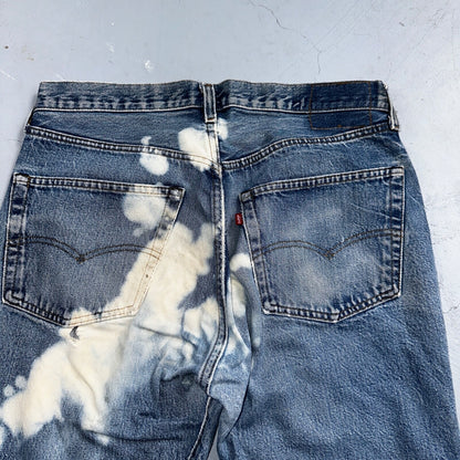 Levis 501 Vintage 80s Redline Selvedge USA XX Jeans Med Wash 35x36 Act 32x32