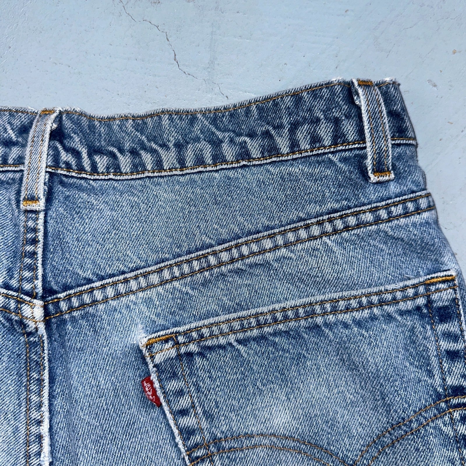 Levis 517 Jeans Mens 36x34 Black Denim Bootcut Red Tab USA Vintage 90s 34x32