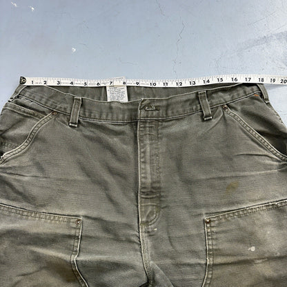 Carhartt VTG Double Knee Carpenter Pants Mexico B01 B136 MOS Green Act 38x32