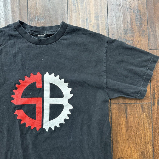 Santiam Bicycle Vintage T Shirt Biking Fun Sports Graphic Gym Running Black Y2K