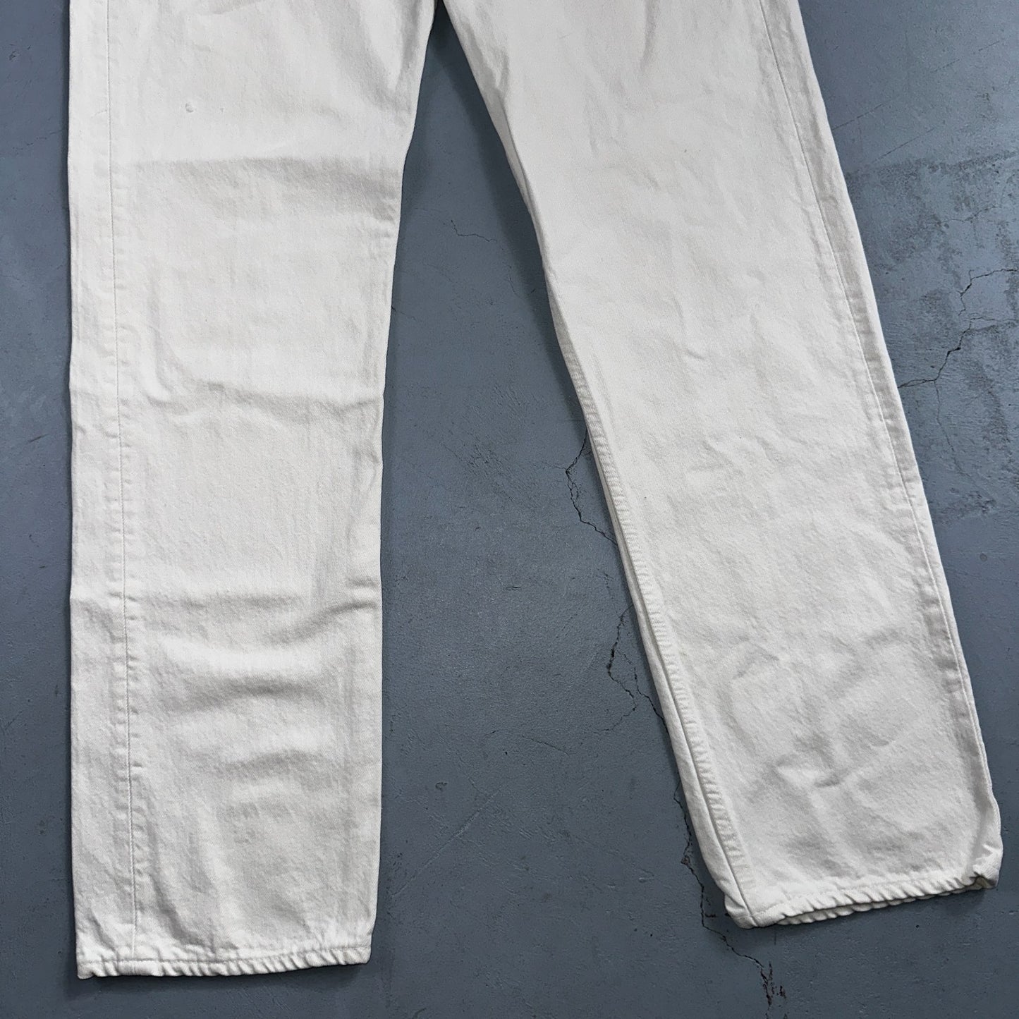 Levis 501 Vintage 80s USA XX Straight Leg Jeans White Light Wash 34x32 Act 31x31