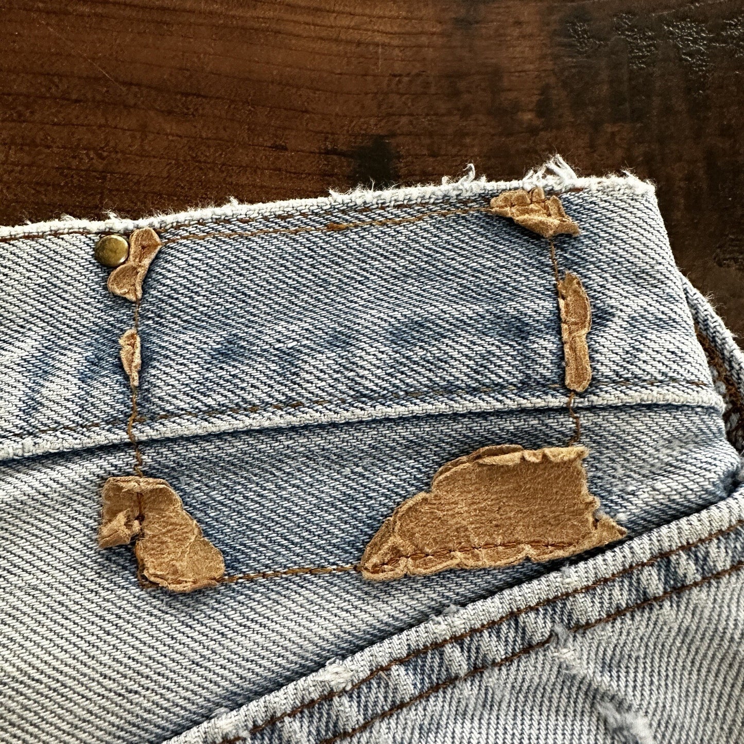 Levis Vintage 80s Redline Selvedge USA 501 Light Wash Blue Jeans 70s Act 29x33