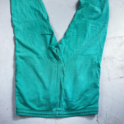 Vintage 90s Lands End Fleece Sweatpants Adult M Green Made In USA Champion