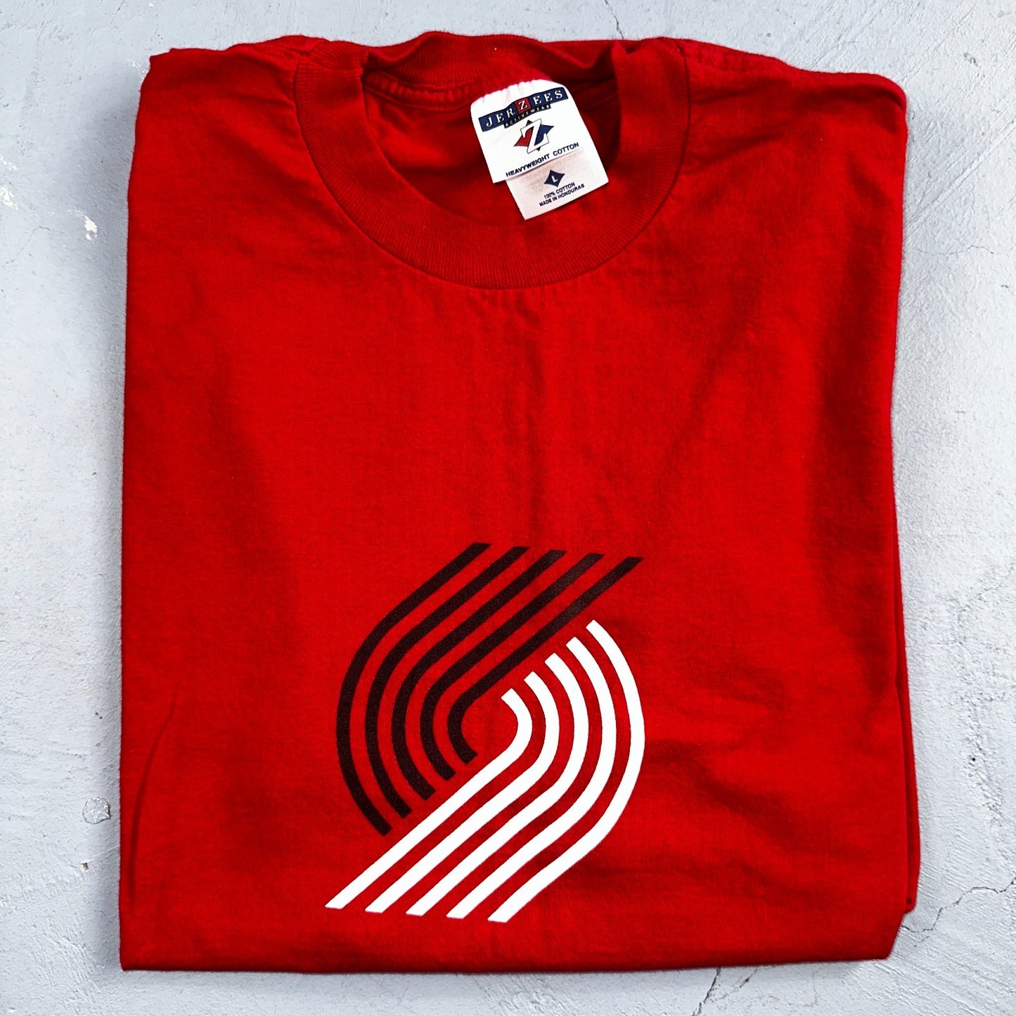 VTG Portland Trailblazers Shirt Mens Large Red Y2K Red Hot Rollin 2000s NBA