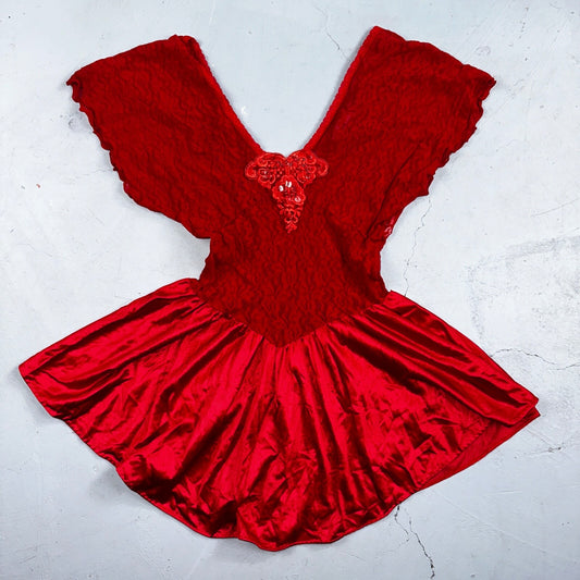 VTG Cinema Etoile 1970s Lingerie Slip Dress Sleepwear Full Sweep Nightgown Goth