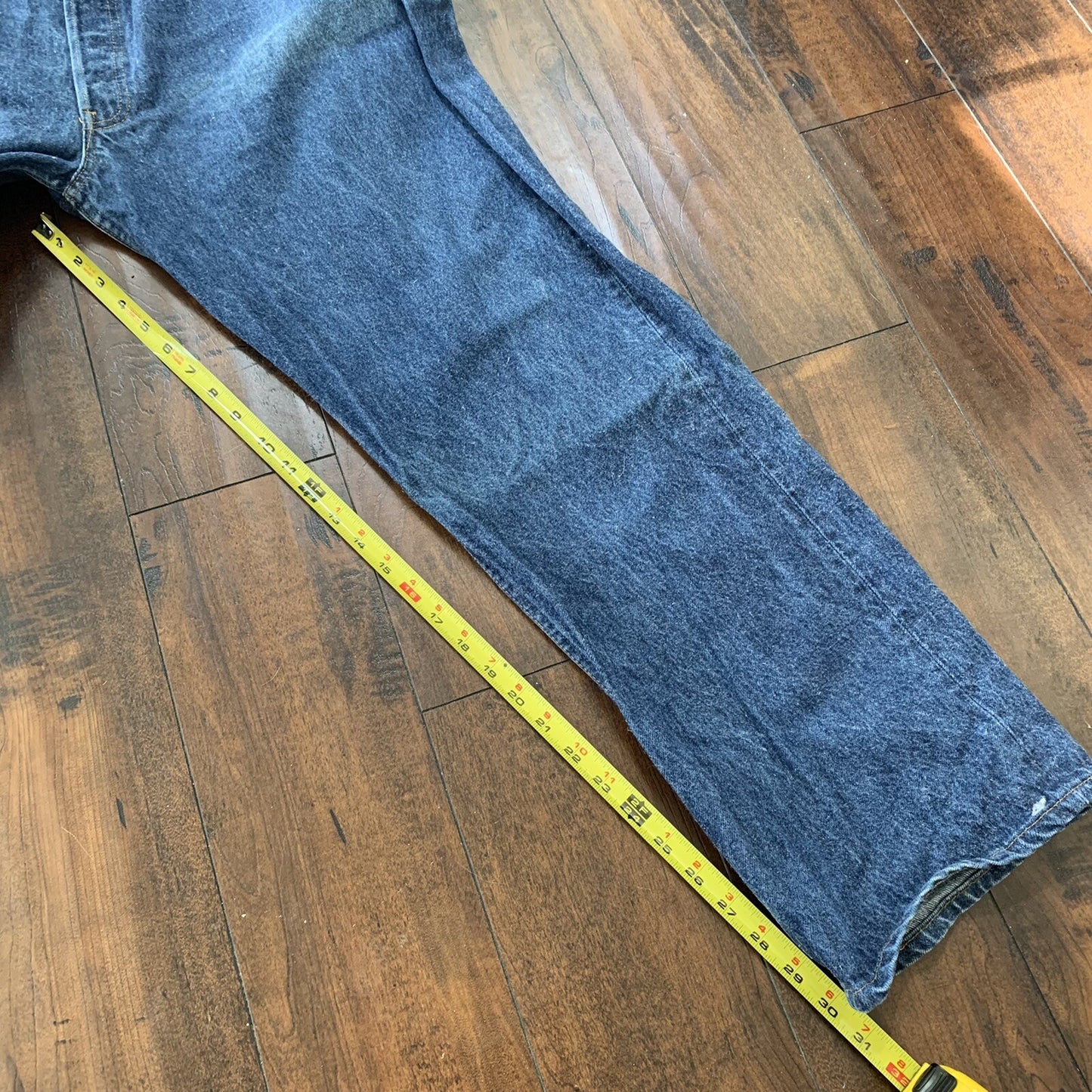 Levis 501 Vintage 90s Straight Leg XX USA Jeans 44x34 Dark Wash Act 40x30