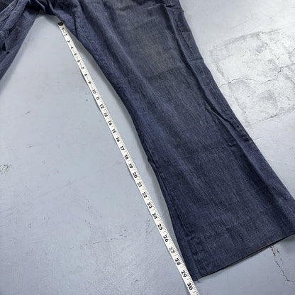 Vintage 1940s 50s WWII Korean US Navy Denim Dungarees Jeans Work Pants Trousers