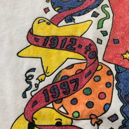 Girl Scouts Grateful Dead Bear Vintage T Shirt Hippie Rainbow Stoner 90s Trippy