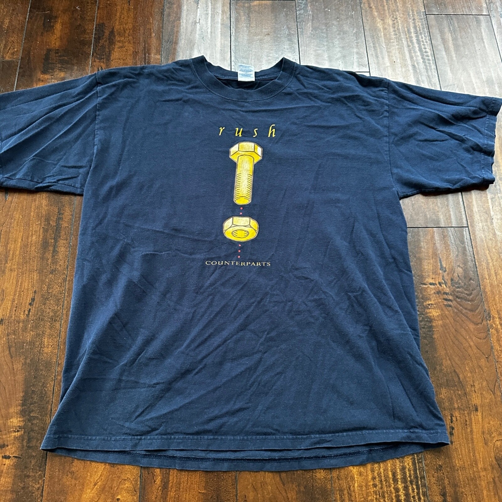 Rush Counterparts Tour Y2K Screw Vintage T Shirt Anthem 1994 Music Band Art