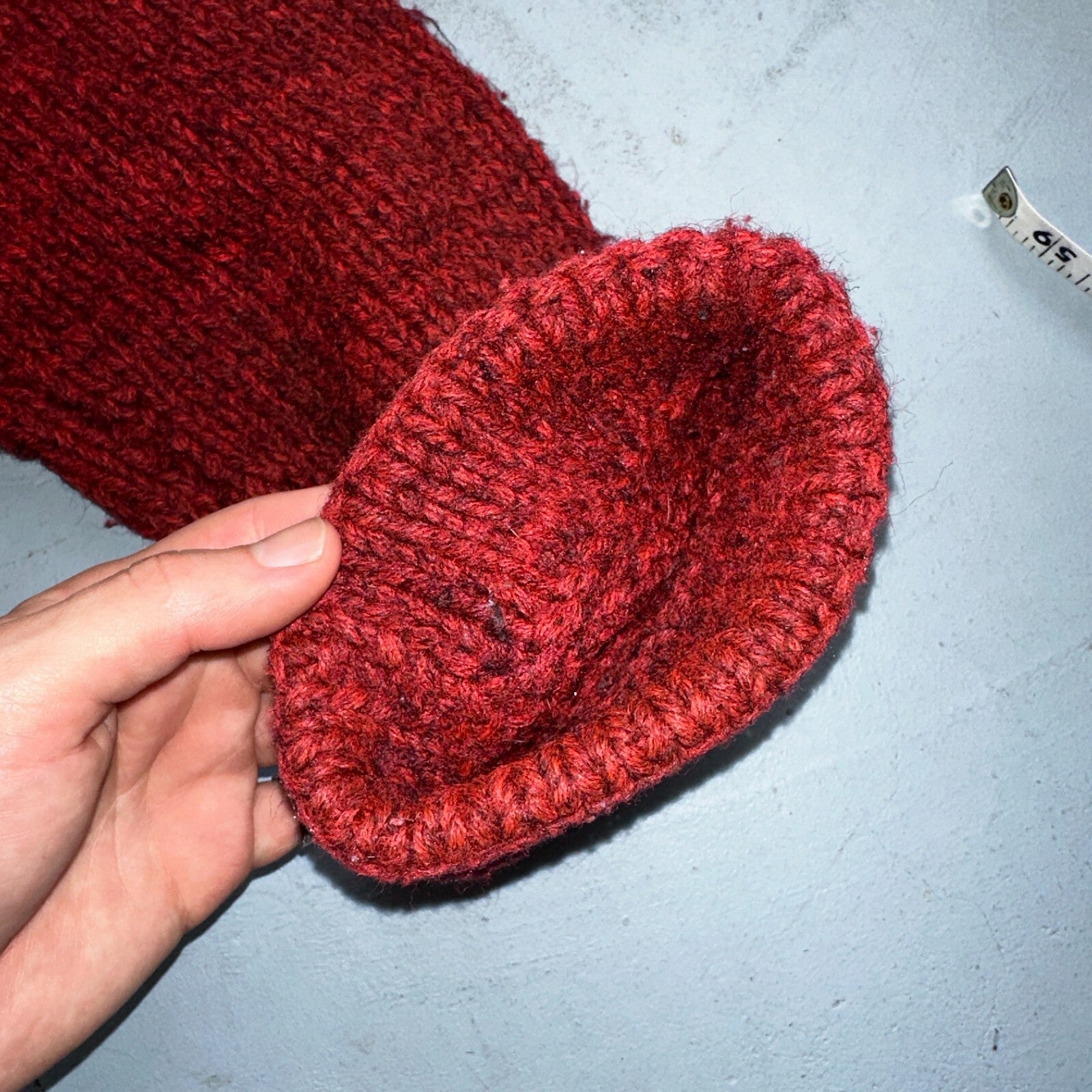 VTG Sweater Mens L Red Cable Knit Ribbed Full Zip 1950s Rockabilly Talon Rare