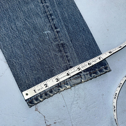 Vintage LEVIS 505 Jeans Big E 1960s Denim 30x26 USA 60s 501 502 Talon Zipper