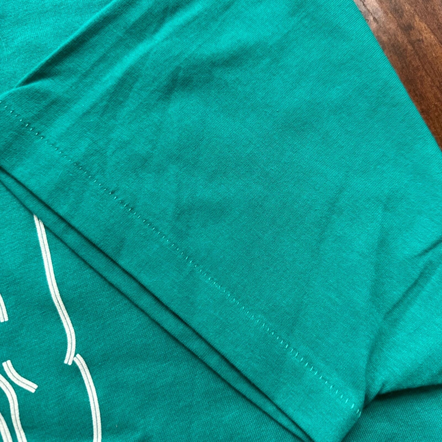 Health Works Gym Single Stitch XXL Vintage T Shirt Apple Big Cool Green Hanes