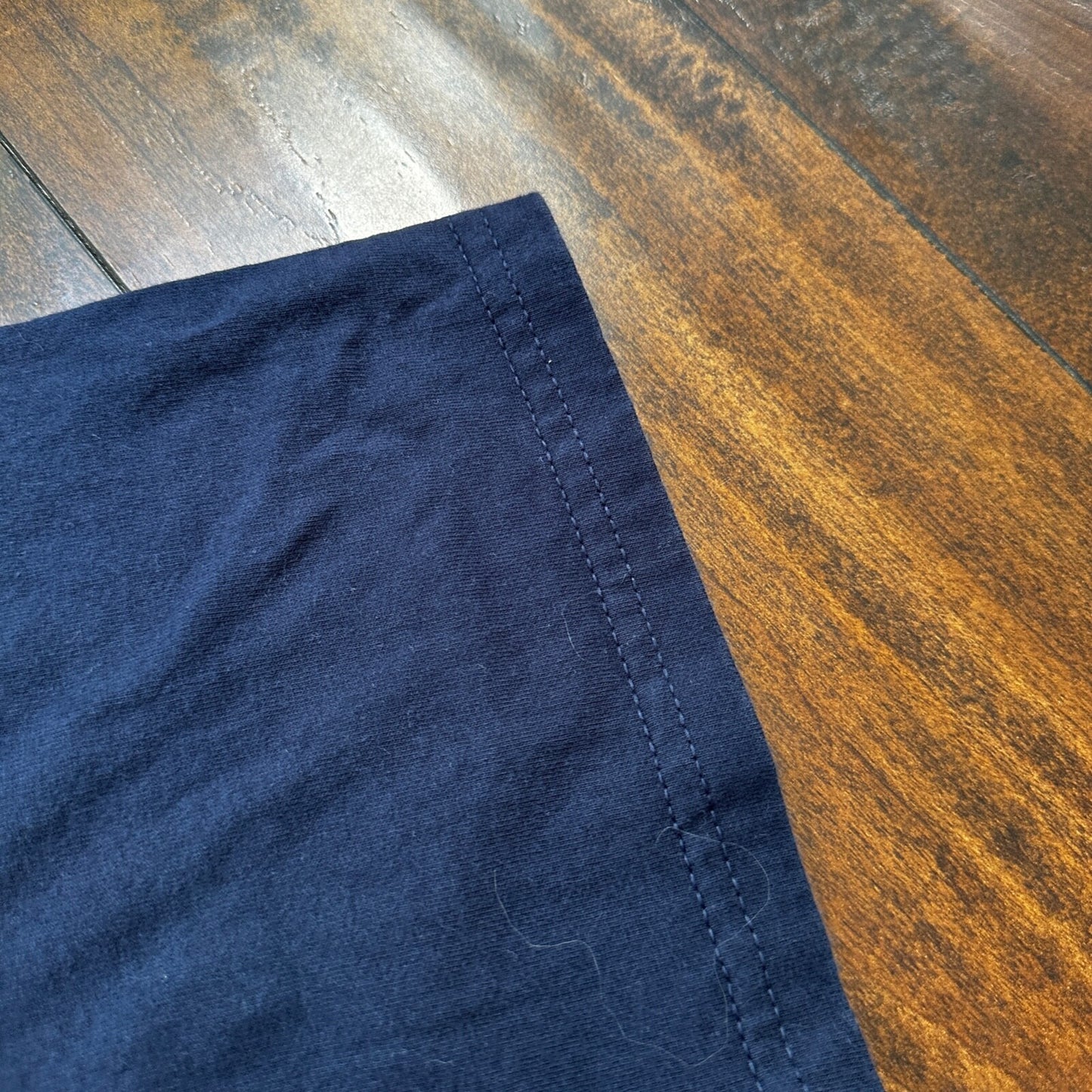 Nike Navy Blue Vintage T Shirt Y2K Basic Center Swoosh Simple Essential Tee