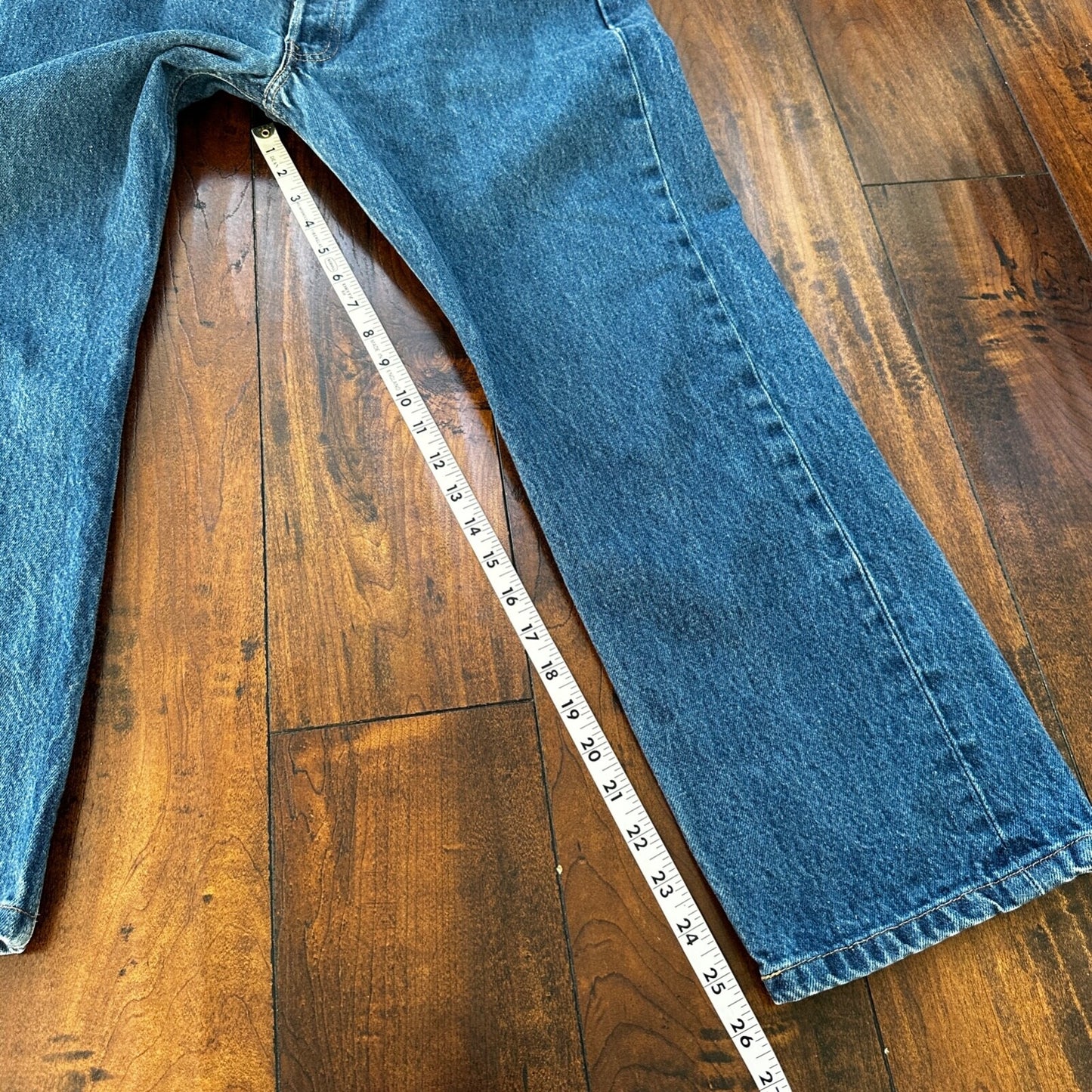 VTG Levis 501 XX Button Fly 90s USA Jeans Denim Straight Capri 34x30 Act 30x26