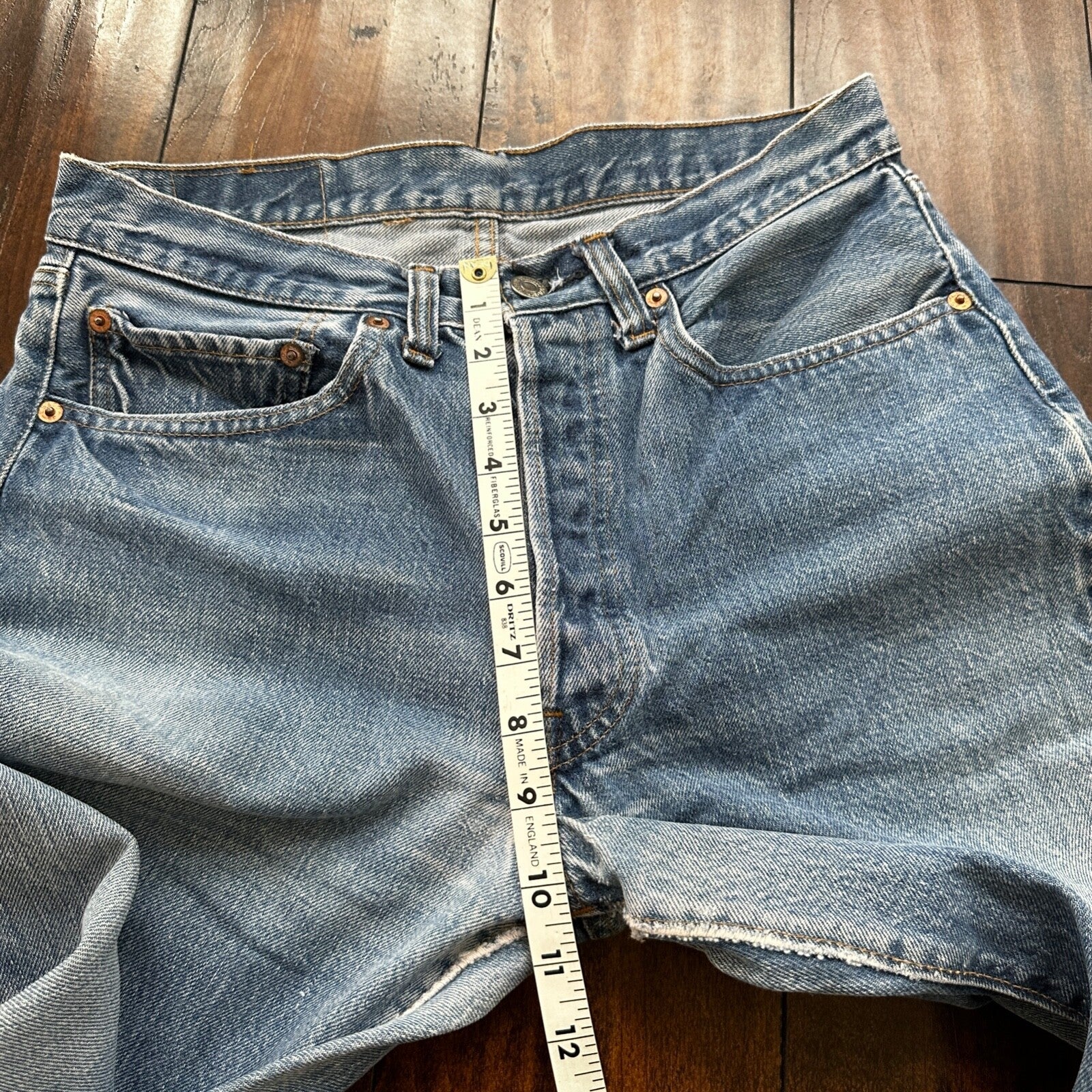 Levis Vintage 80s Redline Selvedge USA 501 XX Jeans 66 70s 32x34 Act 29x25