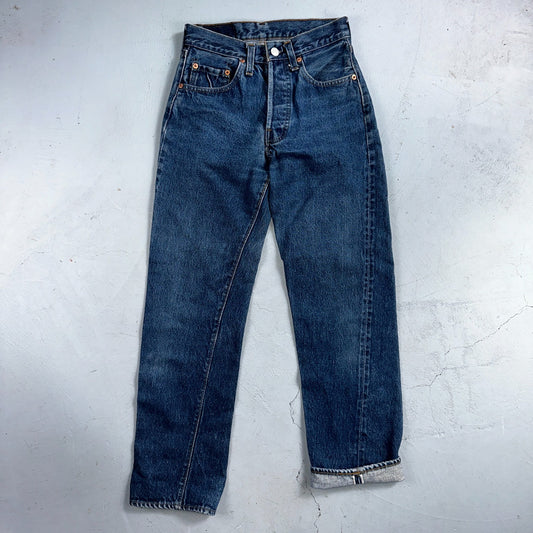Levis 501 Vintage 80s Redline Selvedge USA XX Jeans Med Wash 27x32 Act 24x28