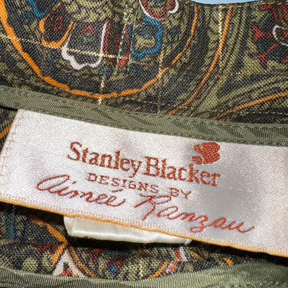 VTG Stanley Blacker Skirt 10 Plaid Wool Midi Light Academia Granny Classiccore