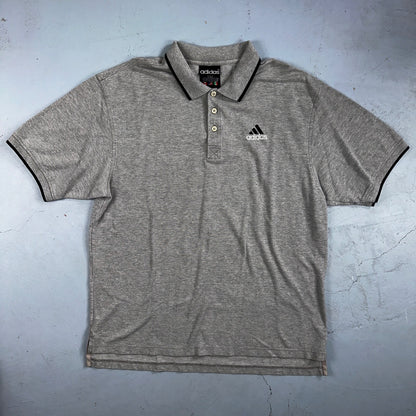 Adidas Gray Polo VTG T Shirt 90s Simple Sport XL Equipment Gym Classy