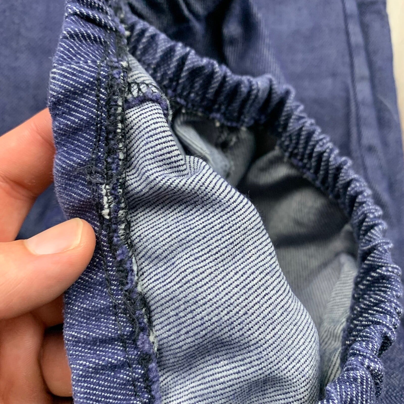 Vintage USA Rockabilly Womens Shorts Blue Skirt 60s 70s Top Bottom Sanforized