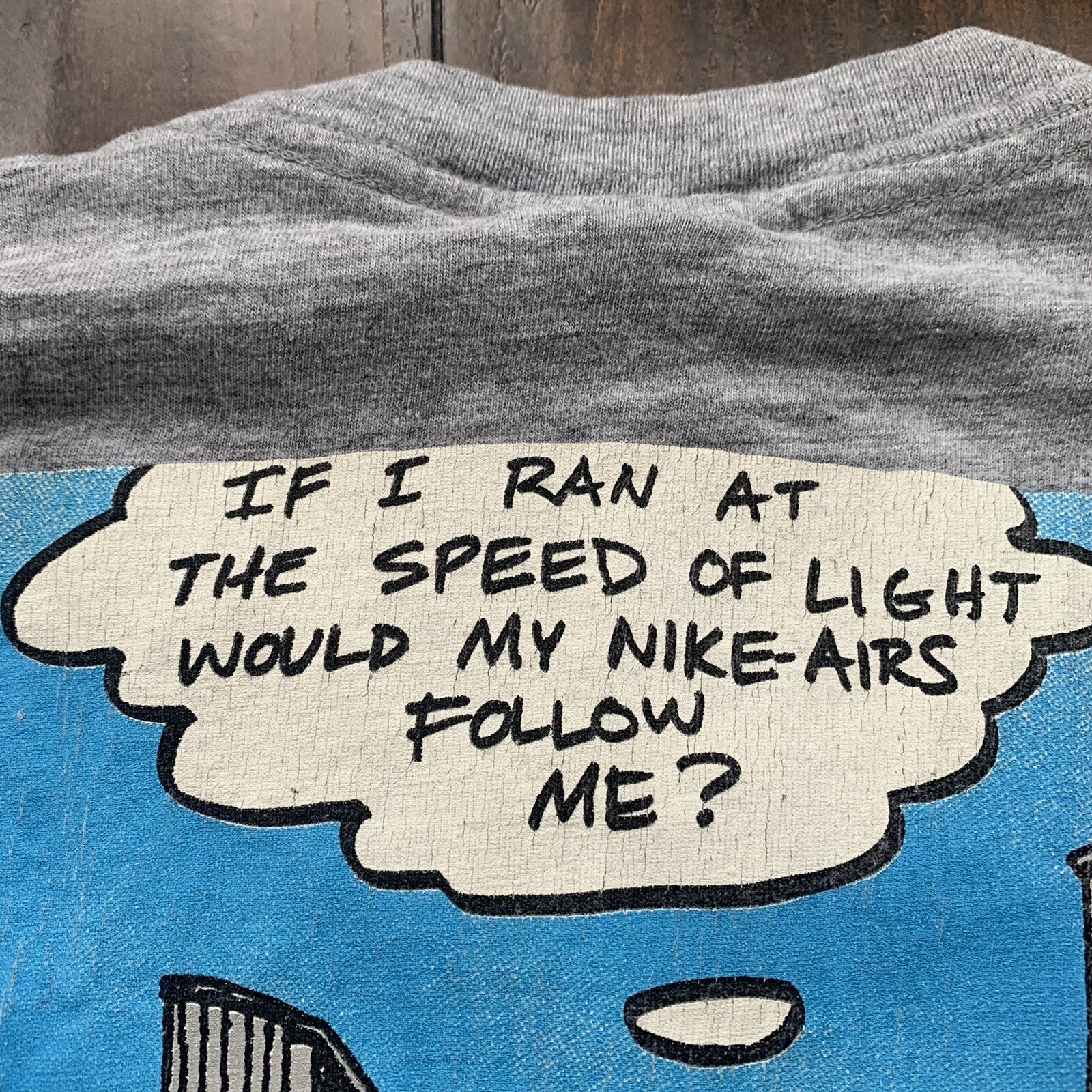 Nike Air Max Running Art Vintage T Shirt Cartoon Funny 90s Gray Tag Rap Toronto