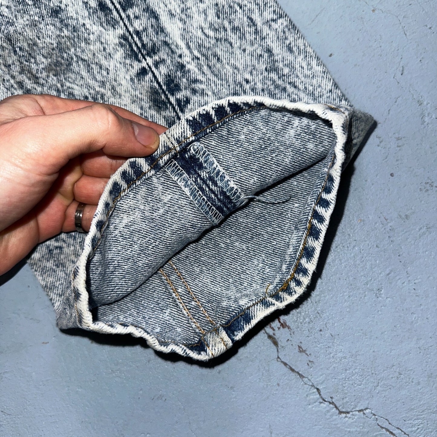 Levis 501 Vintage 80s USA XX Straight Leg Jeans Blue Acid Wash 32x34 Act 31x33