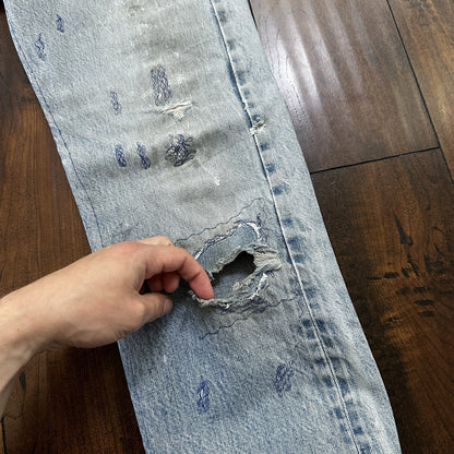 Levis Vintage 80s Redline Selvedge USA 501 XX Jeans 66 70s Light 30x36 Act 27x30