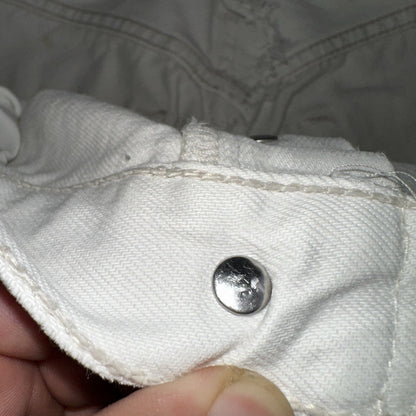 Levis 501 Vintage 90s XX Straight Jeans White Bleached 36x36 Act 30x28 Altered