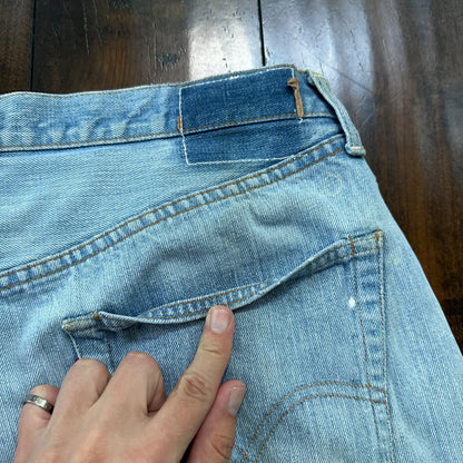 Vintage LEVIS 501XX Jeans Big E 1960s Denim Redline Selvedge 33x31 USA 60s 66