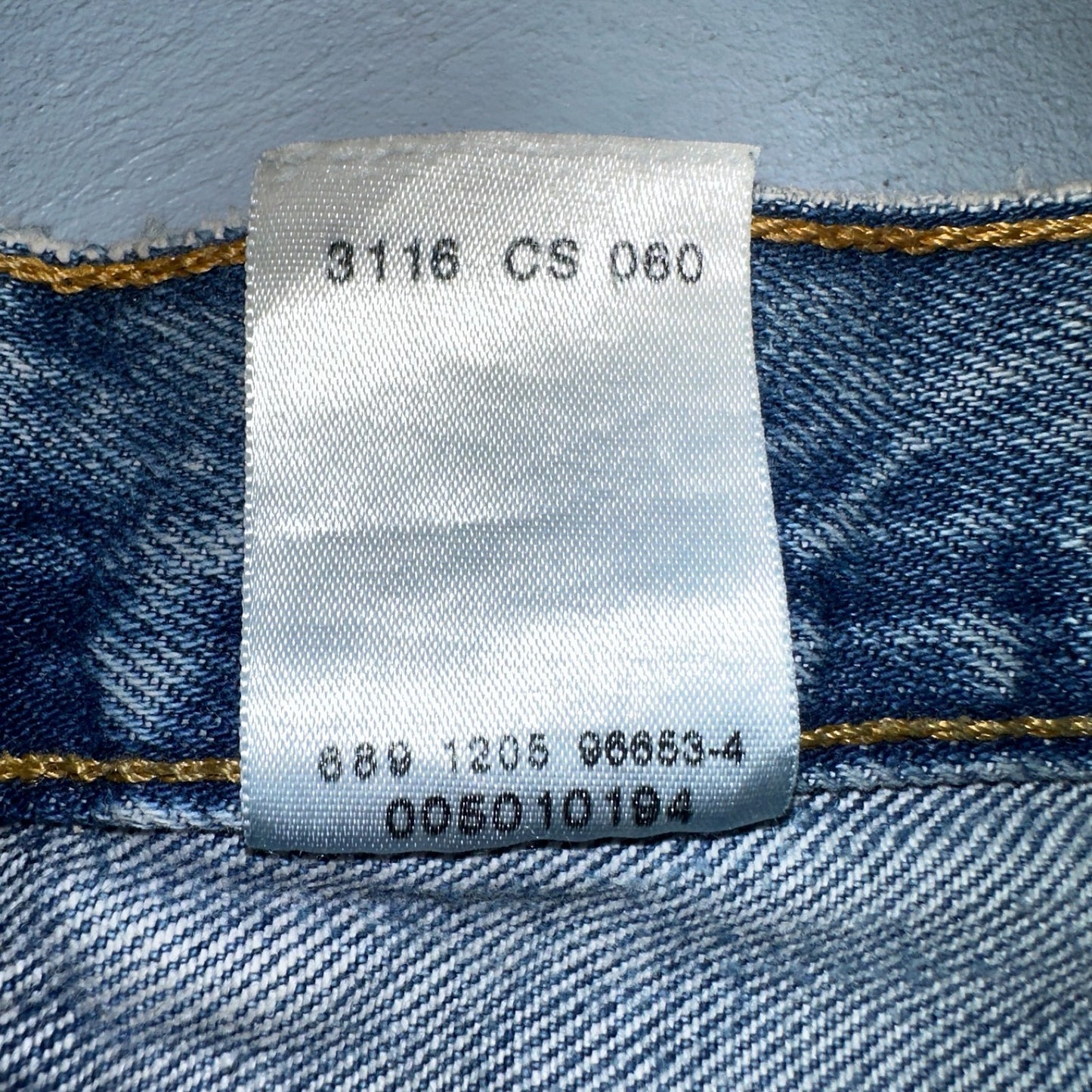 Levis 501 Vintage Y2K 90s XX Straight Leg Jeans Blue Light Wash 40x32 Act 38x31