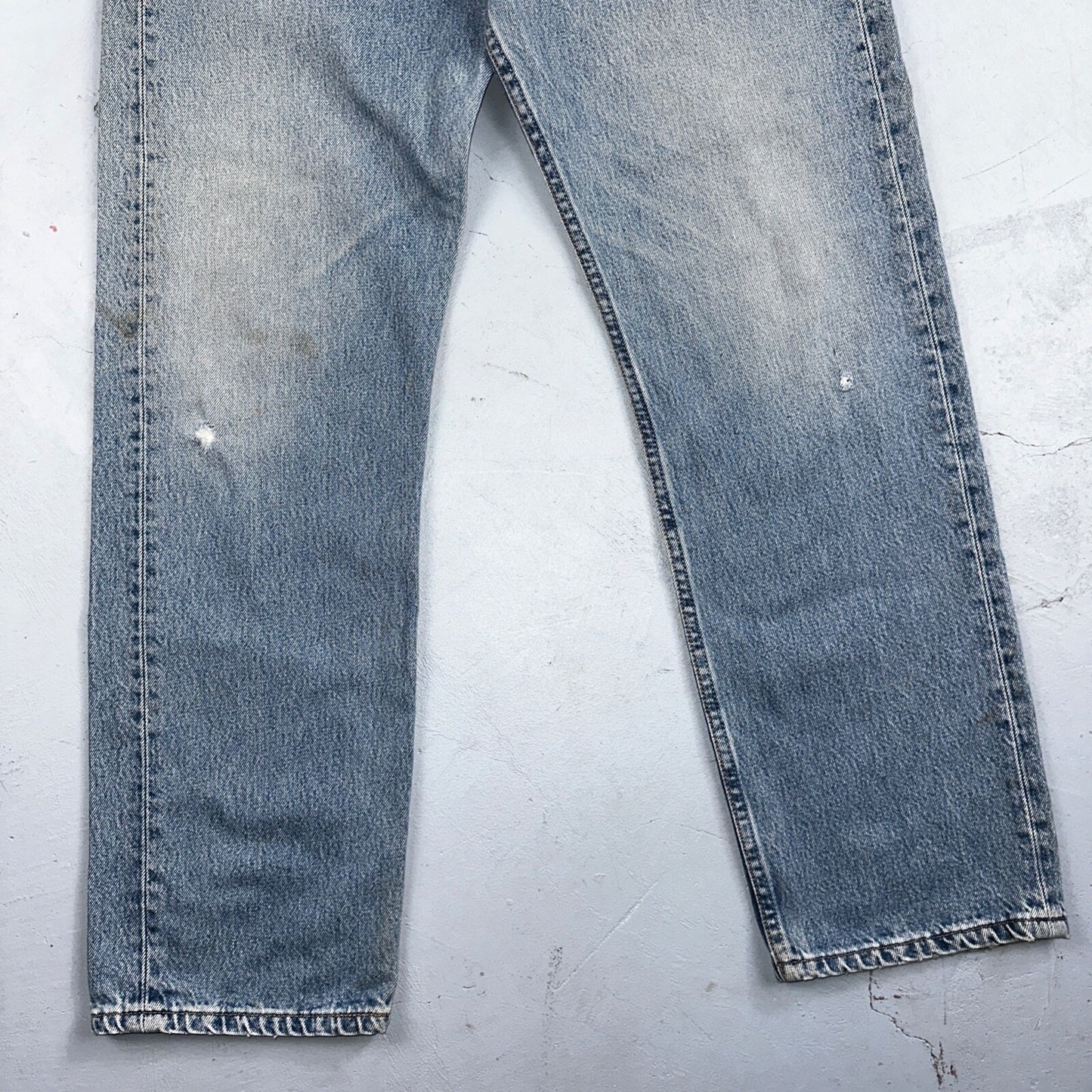 Levis 501 Vintage 90s USA XX Straight Leg Jeans Blue Light Wash 34x30 Act 31x29