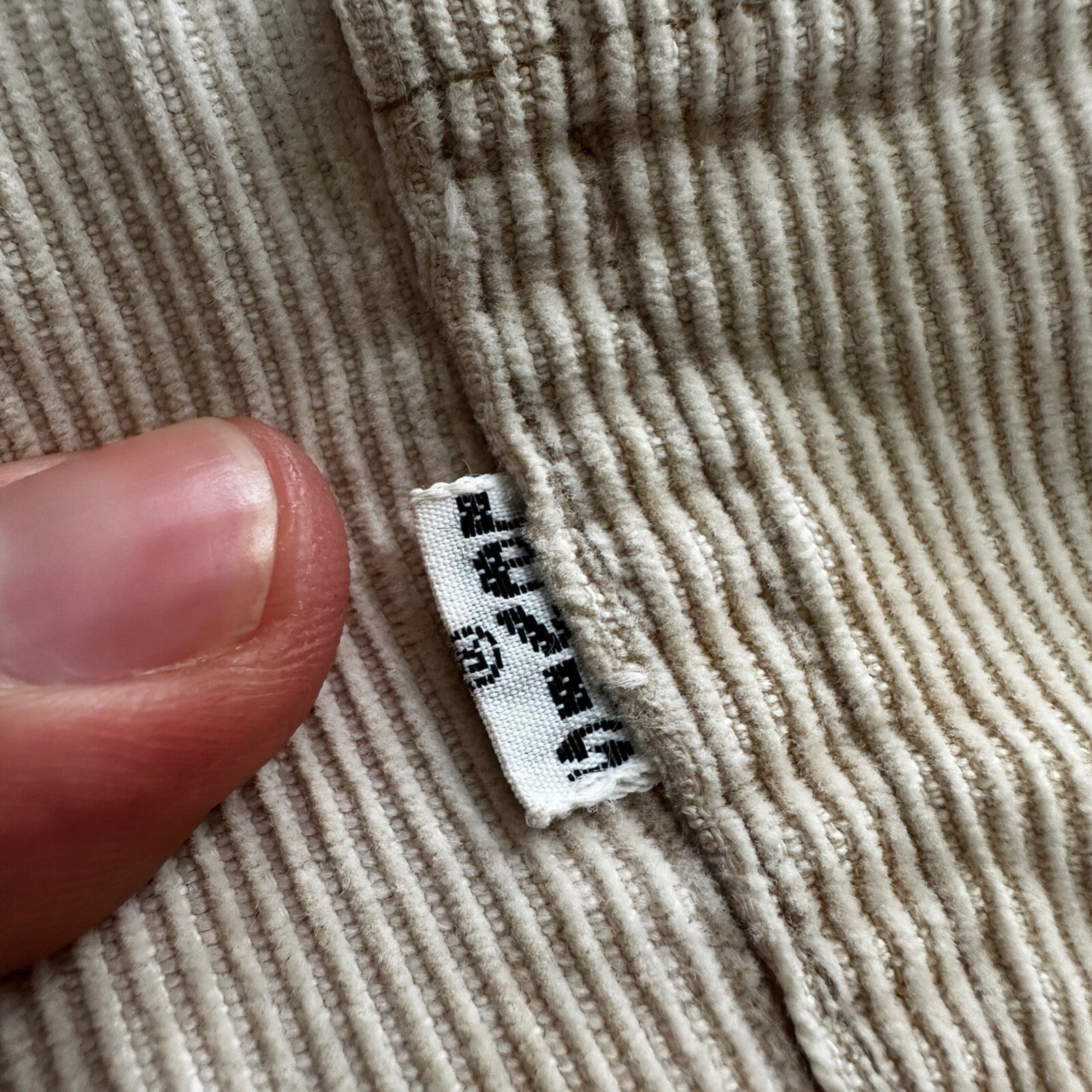 Levis 684 VTG Corduroy Pants Bell Bottom USA 30x27 Boot Cut 1970s 70s Beige