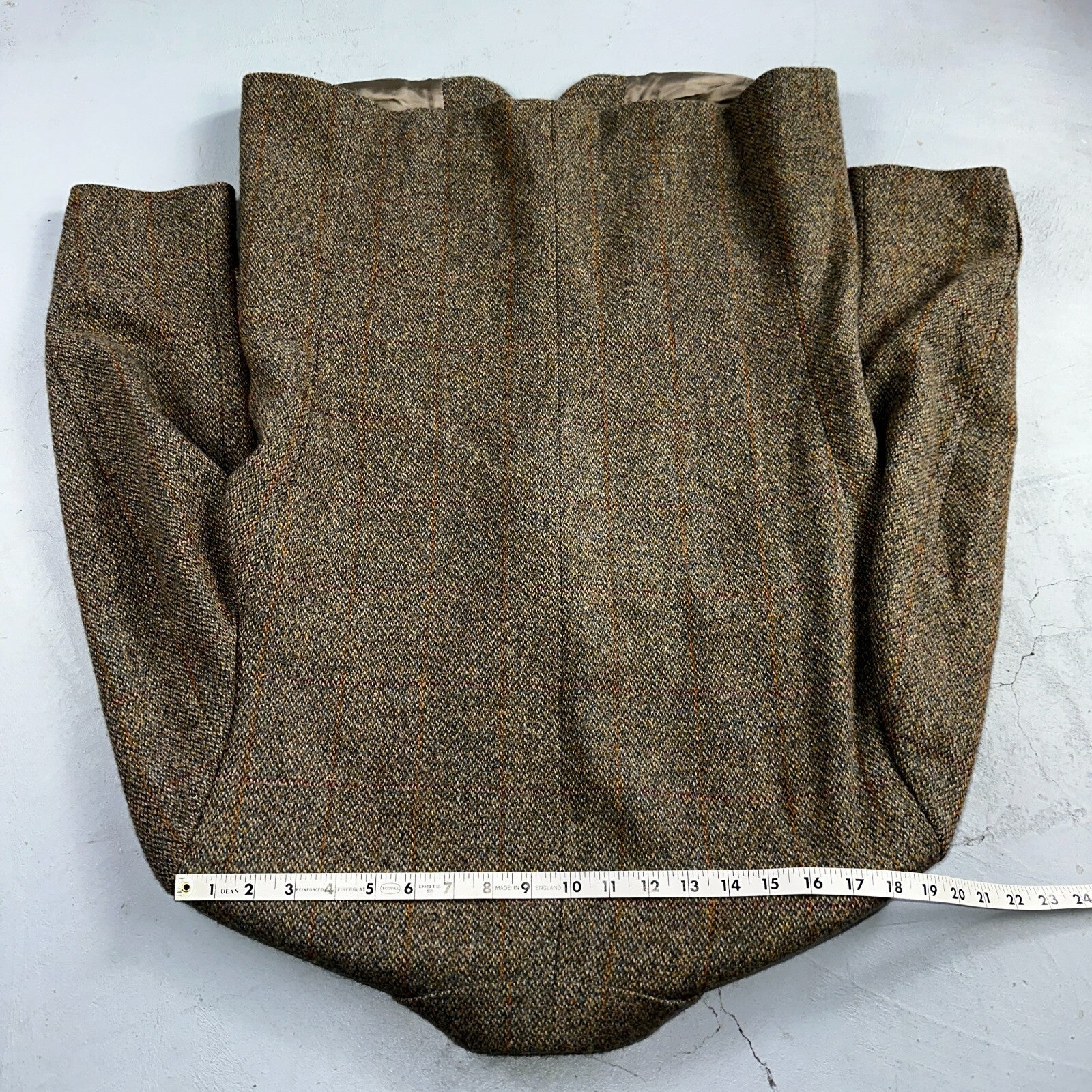 VTG Hugo Boss Alexander Scotland Wool 40 Short Sport Coat Blazer Jacket Tweed