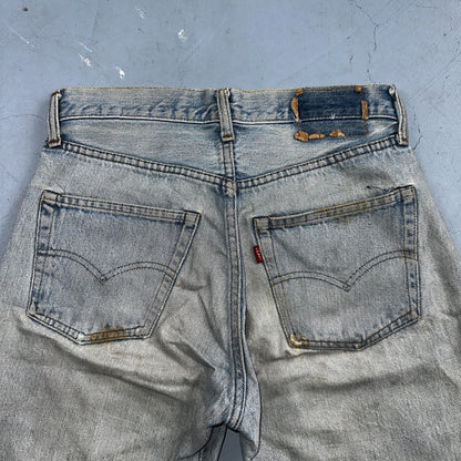Levis 501 Vintage 80s Redline Selvedge USA XX Jeans Light Wash 1980s Act 28x29
