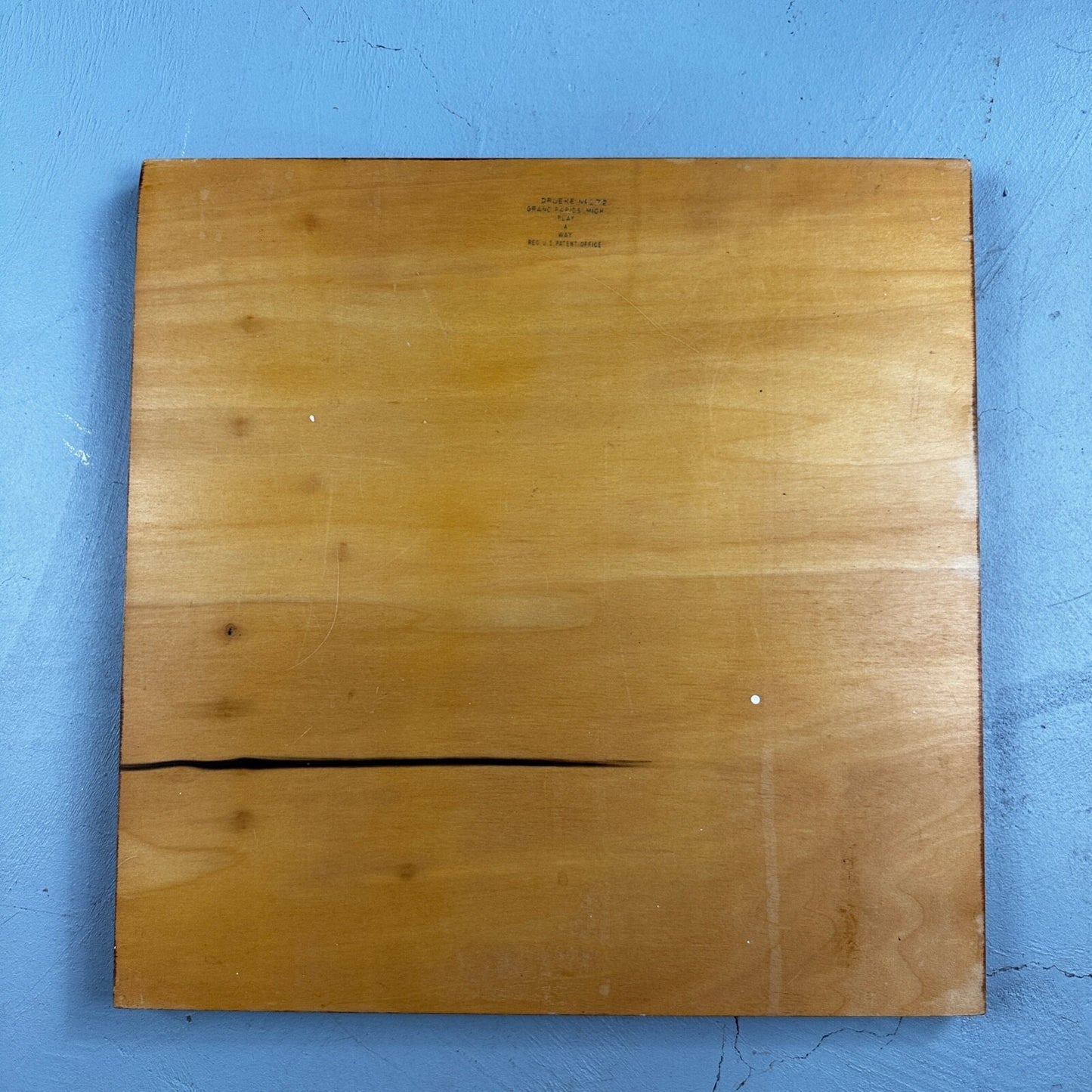 Vintage Drueke Solid Wood Large Chess Board 1960s MCM Grand Rapids 172 16"