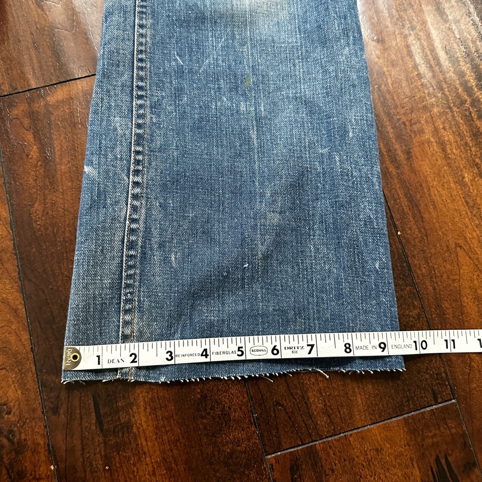 VTG Sears Put On 70s Pants 32x33 501 Bell Bottom Flare Rockabilly Cowboy 28x31