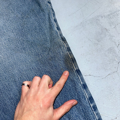 Vintage Womens Levis 29501 0115 Med Wash High Rise 501 Mom Jeans USA 38x28