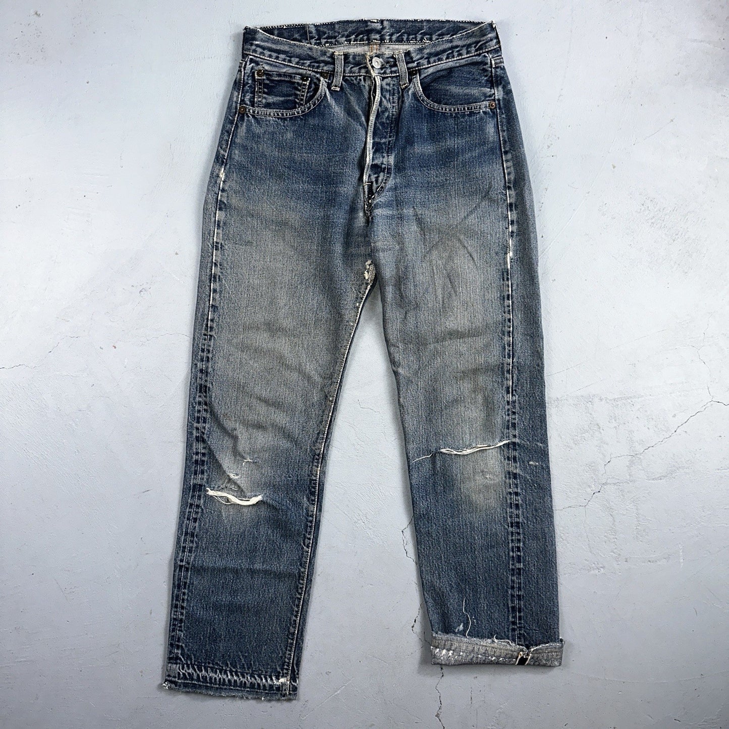 Levis 501 Big E Vintage 60s Redline Selvedge USA XX 1960s Jeans 30x32 Ac 28x28