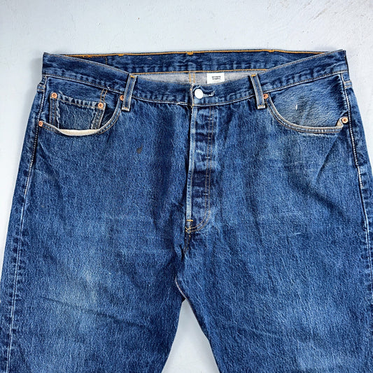 Levis 501 Vintage 90s Y2K XX Straight Leg Jeans Blue Med Wash 42x32 Act 40x29