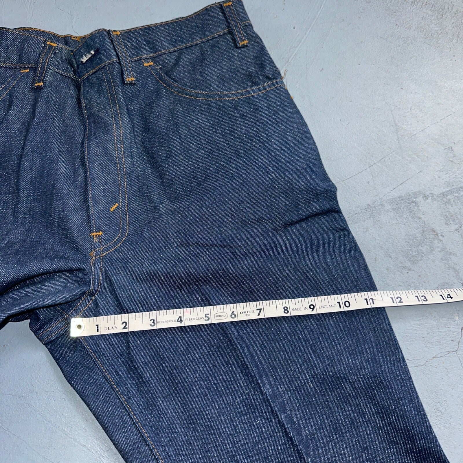 Levis 646 Deadstock 70s USA Orange Tab Bootcut Flare Bell Bottom NOS Jeans 34x31