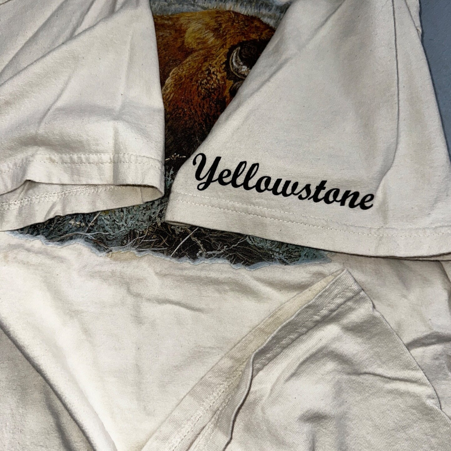 Buffalo VTG T Shirt Yellowstone Travel Animals Love Native America Y2K Photo