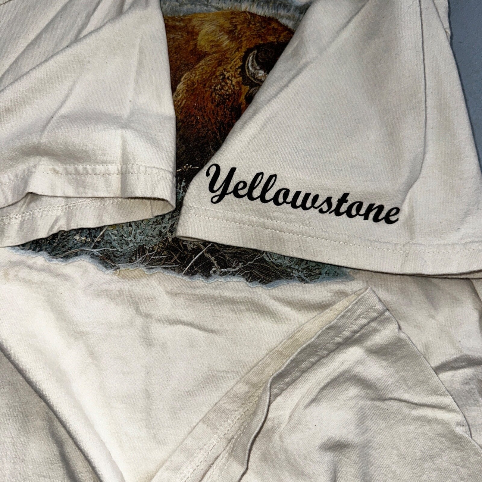 Buffalo VTG T Shirt Yellowstone Travel Animals Love Native America Y2K Photo