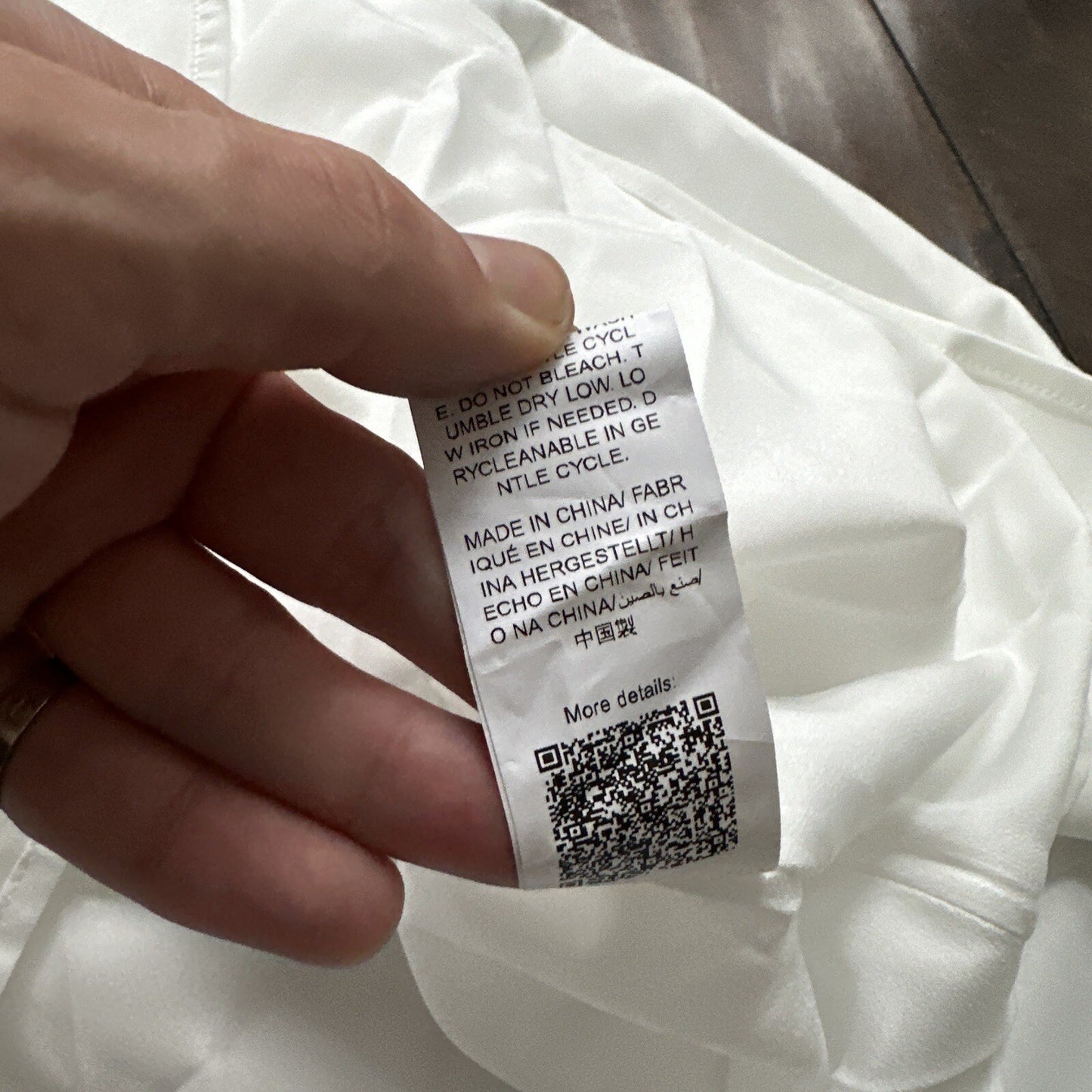 SHEIN MOD Ruched Bust Shirred Back Puff Sleeve Front Dress White Sexy Summer