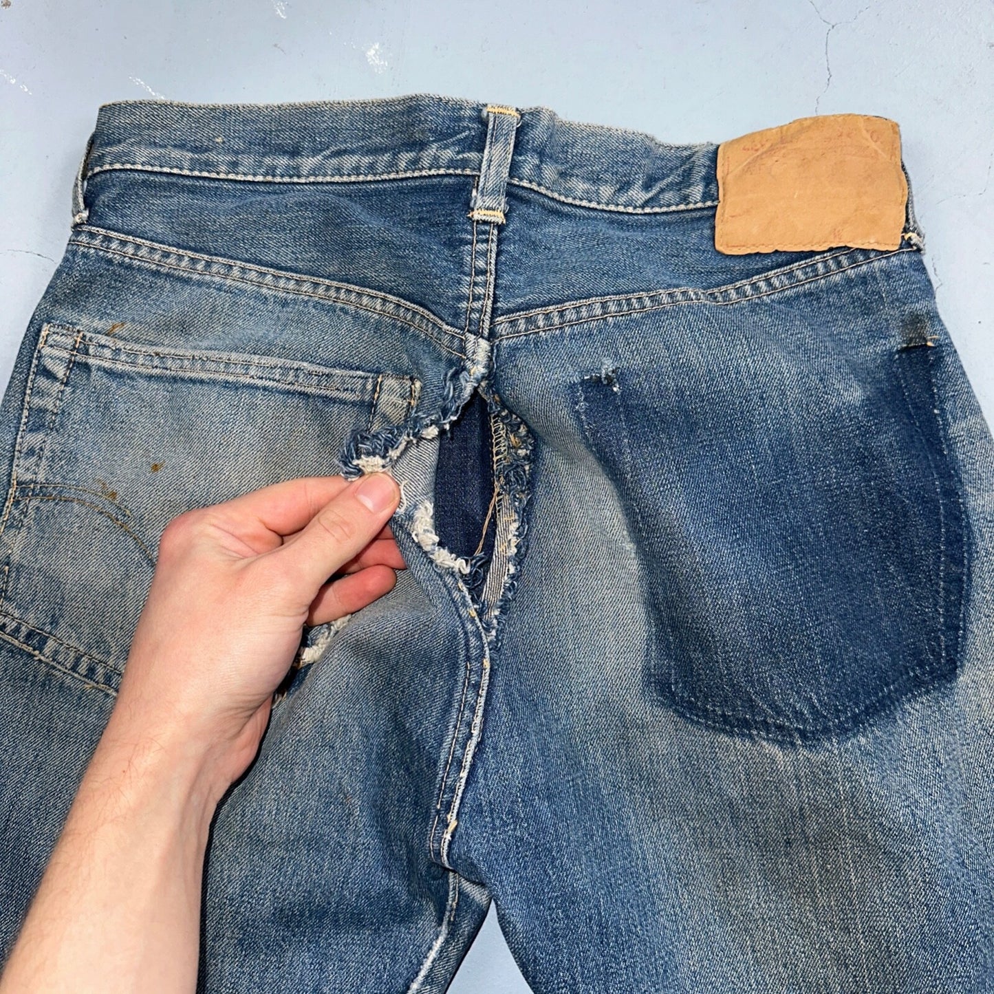 Levis 505 Big E Vintage 60s Redline Selvedge USA XX 1960s Jeans 501 Act 28x26