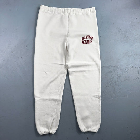 Russell Athletic VTG Sweatpants Oklahoma Sooners Gray Fleece Lounge Jogger USA