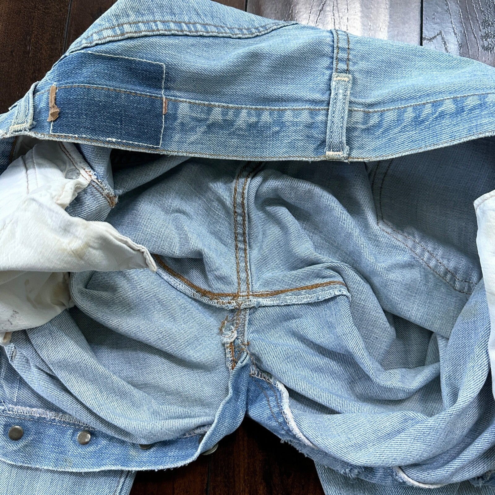 Vintage LEVIS 501XX Jeans Big E 1960s Denim Redline Selvedge 33x31 USA 60s 66